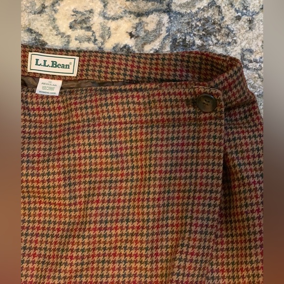 LL Bean Fall Plaid Skirt - Picture 4 of 4